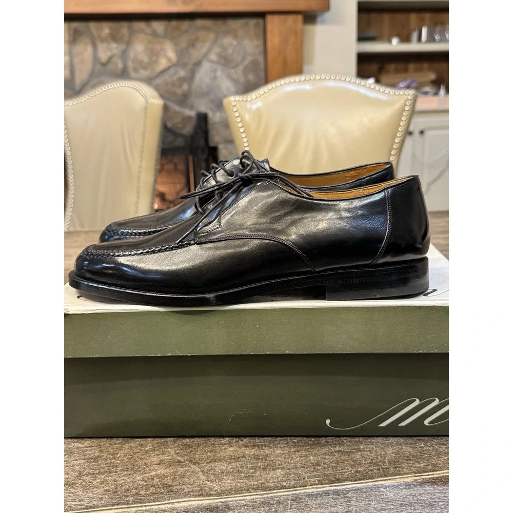 Mezlan Coventry Apron Derby – Men Hand-Finished Italian‎ Calfskin Derby Size 8.5